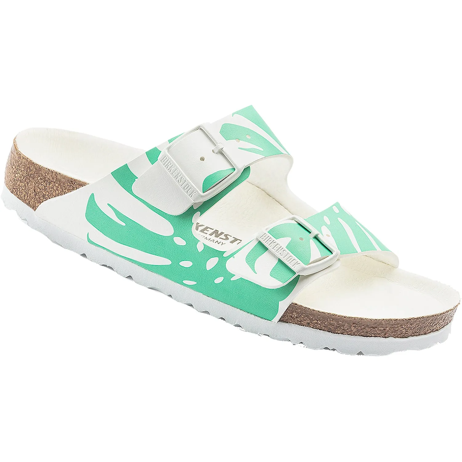 Women's Birkenstock Arizona Monstera Bold Jade Birko-Flor