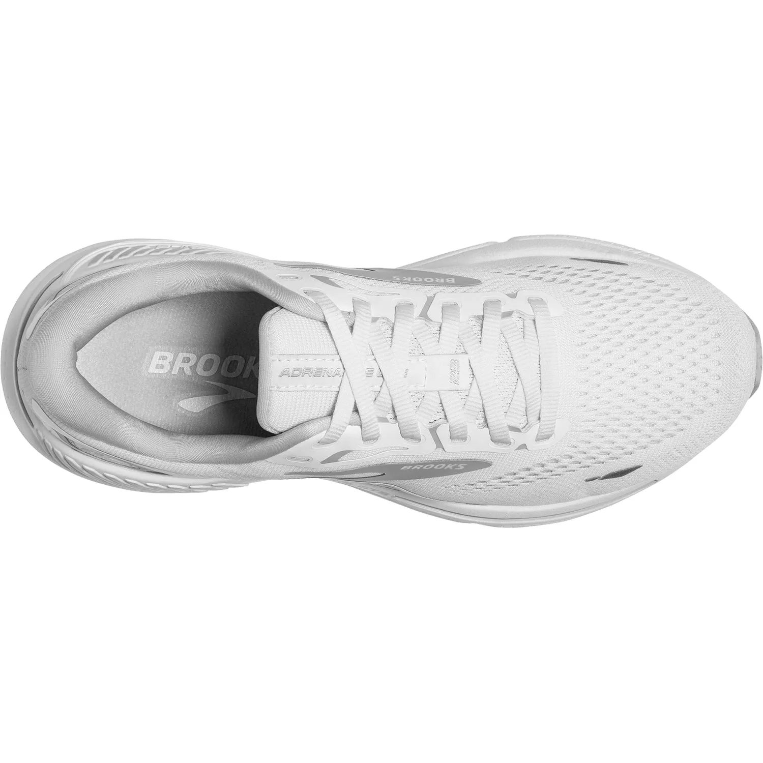 Women's Brooks Adrenaline GTS 23 White/Oyster/Silver Mesh