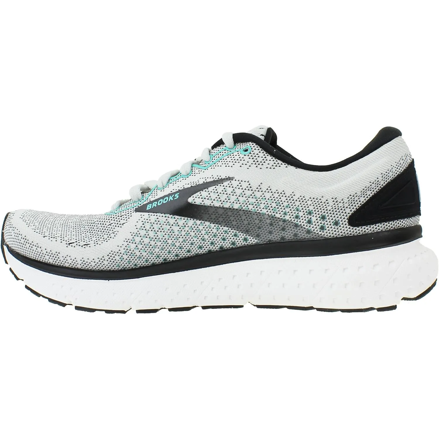 Women's Brooks Glycerin 18 Grey/Black/Atlantis Mesh