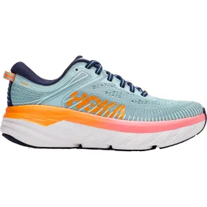 Women's Hoka One One Bondi 7 Blue Haze/Black Iris Mesh