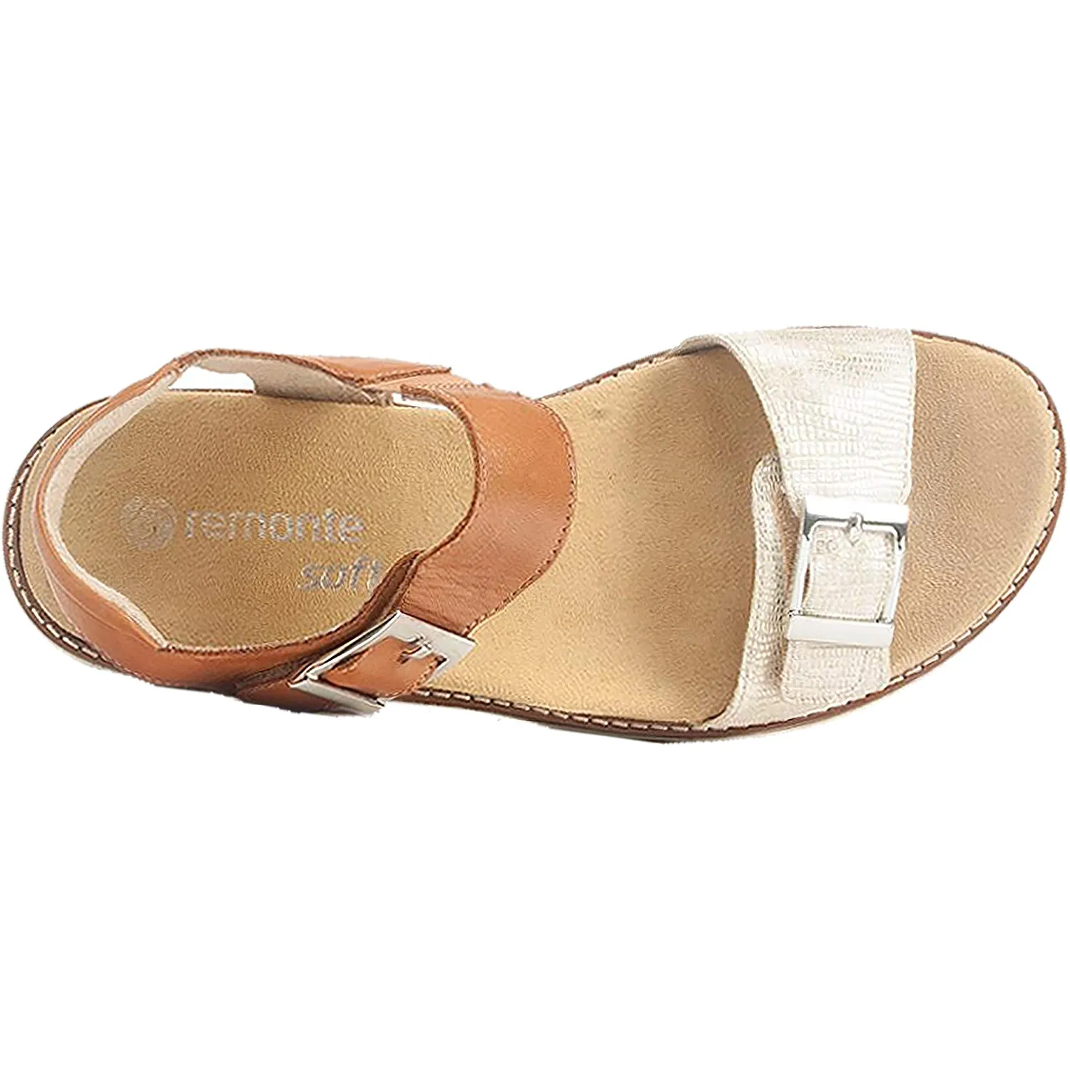 Women's Remonte D2051-24 Jocelyn 51 Light Gold/Noccia Leather