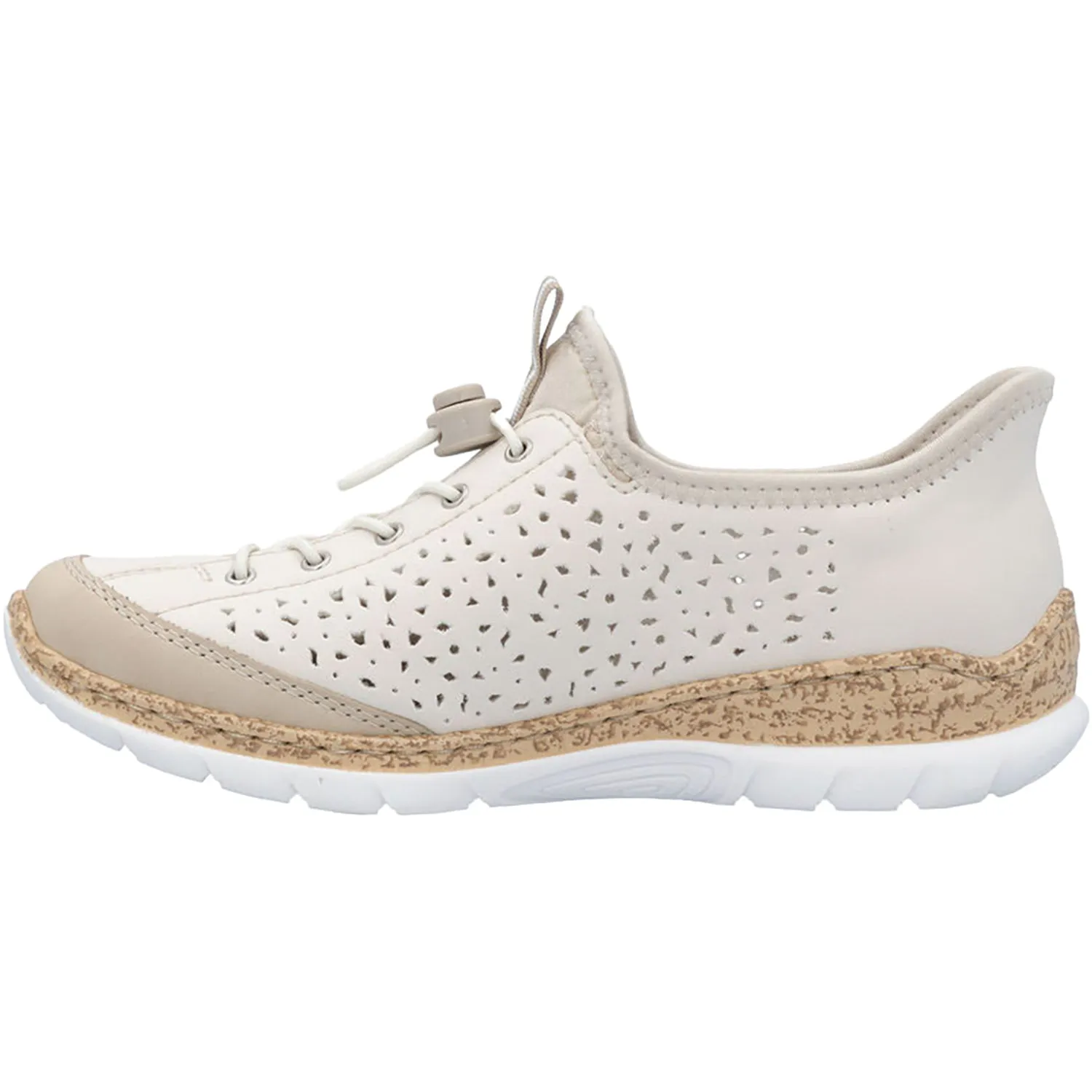 Women's Rieker N42V3-60 Perle/Porzellan Synthetic