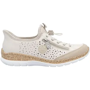 Women's Rieker N42V3-60 Perle/Porzellan Synthetic