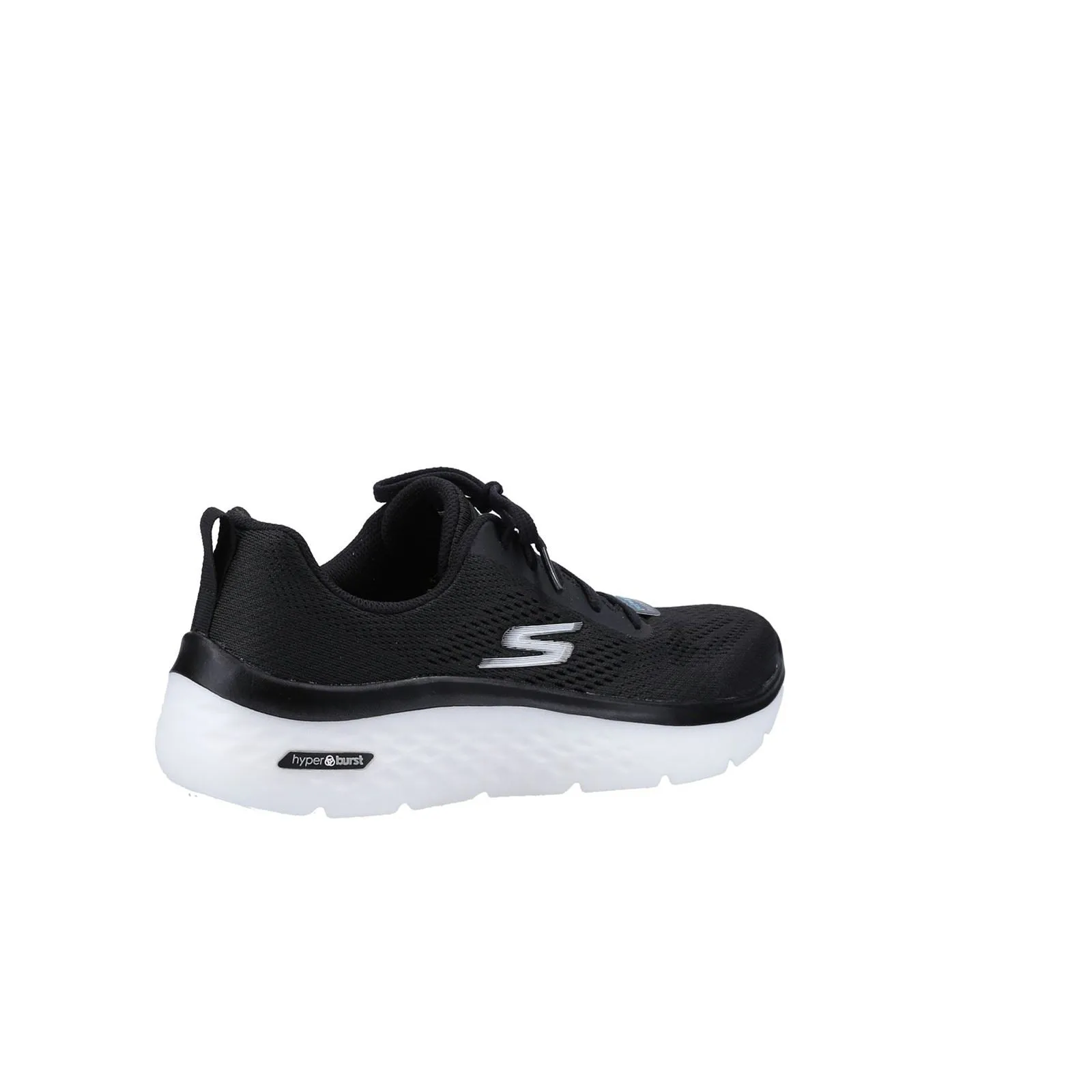 Women's Wide Fit Skechers 124578 GO walk Hyper Burst Trainers - Black/White