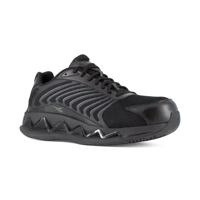 Zig Elusion Heritage Composite-Toe Athletic Work Shoe Black